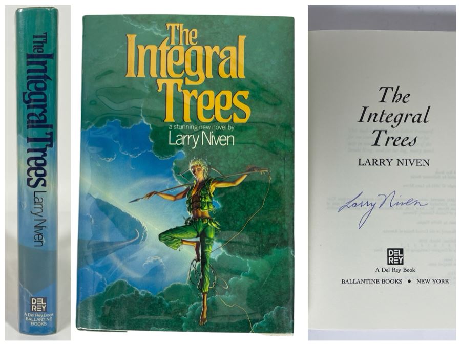 Signed First Edition Hardcover Book The Integral Trees By Larry Niven [Photo 1]
