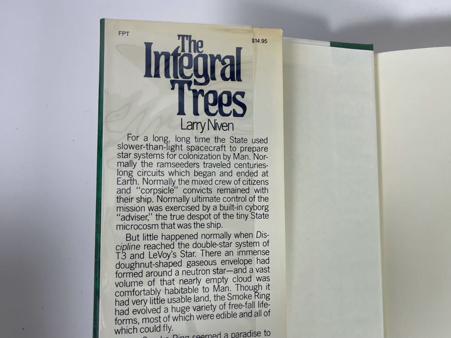 Signed First Edition Hardcover Book The Integral Trees By Larry Niven [Photo 4]