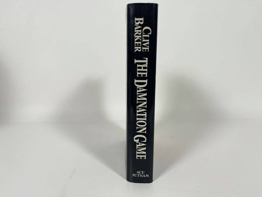 Signed First Edition Hardcover Book The Damnation Game By Clive Barker [Photo 3]