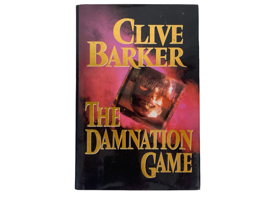 Signed First Edition Hardcover Book The Damnation Game By Clive Barker [Photo 2]
