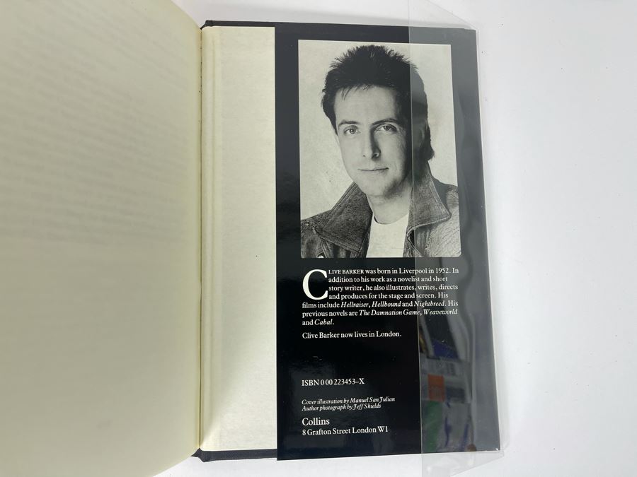 Signed First Edition Hardcover Book The Great And Secret Show By Clive Barker [Photo 9]