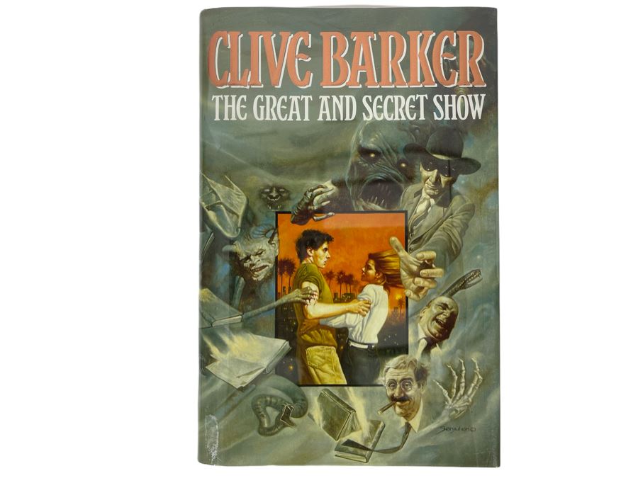 Signed First Edition Hardcover Book The Great And Secret Show By Clive Barker [Photo 2]
