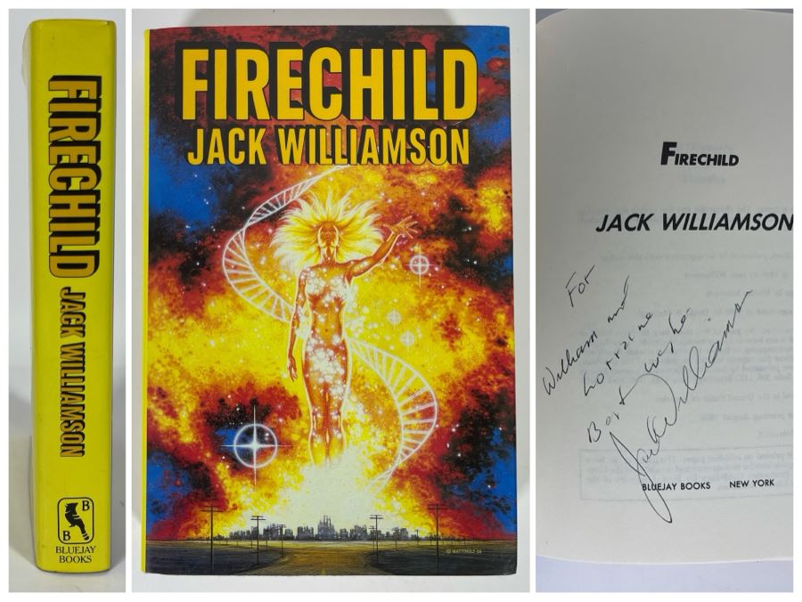 Signed First Printing Hardcover Book Firechild By Jack Williamson [Photo 1]