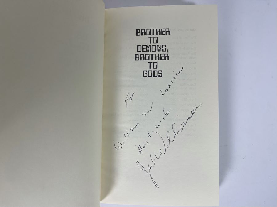 Signed First Printing Hardcover Book Brother To Demons, Brother To Gods By Jack Williamson [Photo 5]