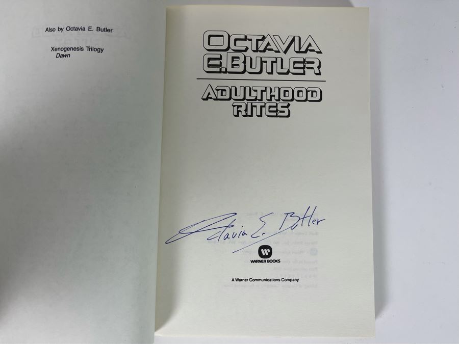 Signed First Printing Paperback Book Adulthood Rites - Uncorrected Page Proofs By Octavia E. Butler [Photo 5]