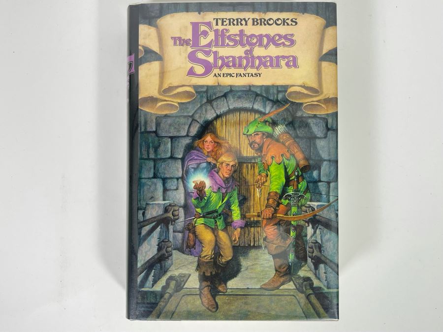 Signed First Edition Hardcover Book The Elfstones Of Shannara By Terry Brooks [Photo 2]
