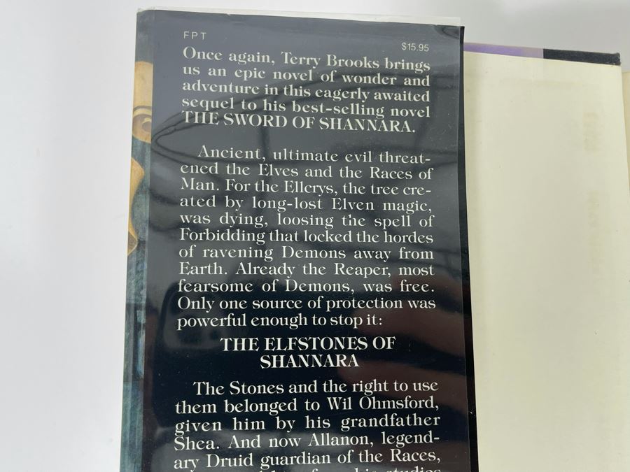 Signed First Edition Hardcover Book The Elfstones Of Shannara By Terry Brooks [Photo 4]