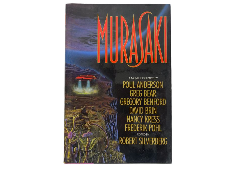 Signed First Edition Hardcover Book Murasaki By Multiple Authors Signed By David Brin And Gregory Benford [Photo 2]