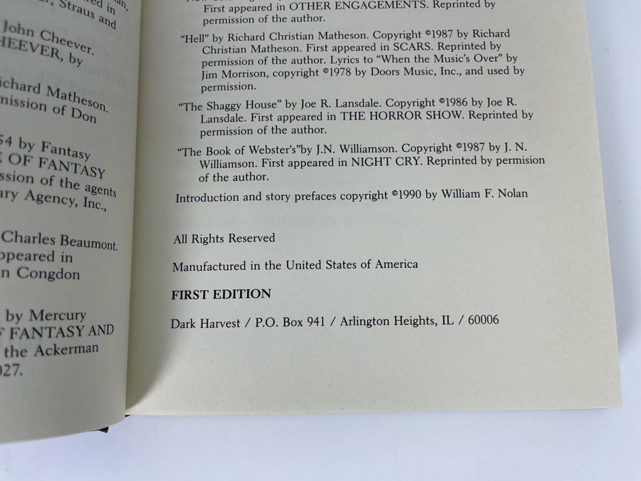 Signed First Edition Hardcover Book Urban Horrors Signed By Martin H. Greenberg [Photo 8]