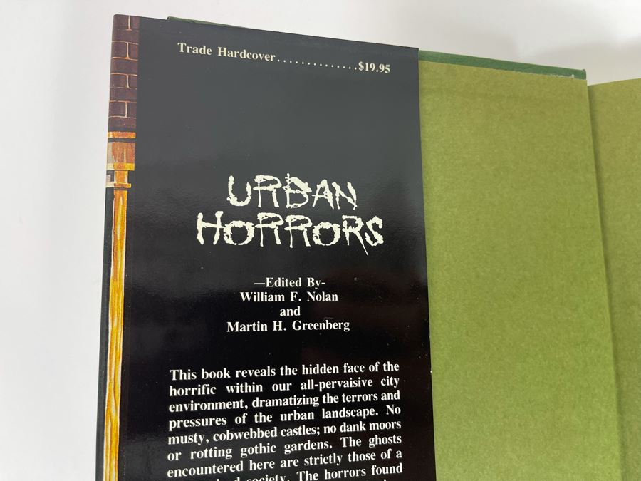 Signed First Edition Hardcover Book Urban Horrors Signed By Martin H. Greenberg [Photo 4]