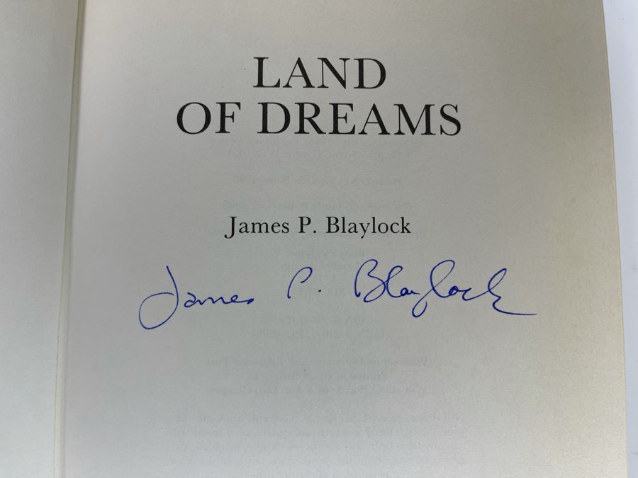 Signed First Edition Hardcover Book Land Of Dreams By James P. Blaylock [Photo 6]