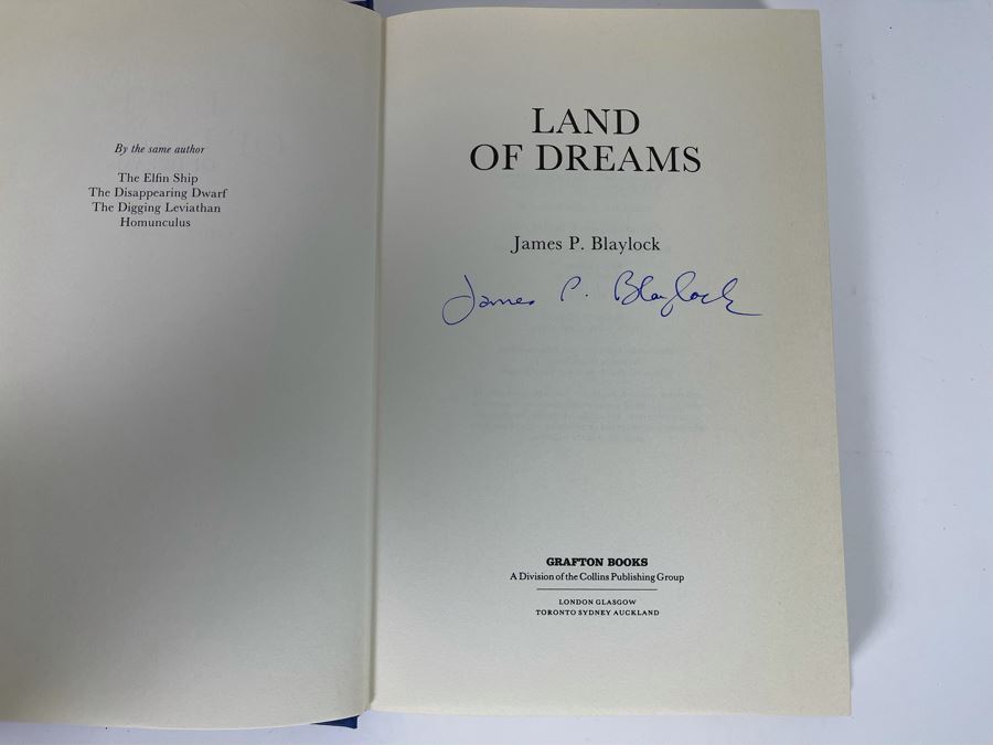 Signed First Edition Hardcover Book Land Of Dreams By James P. Blaylock [Photo 5]