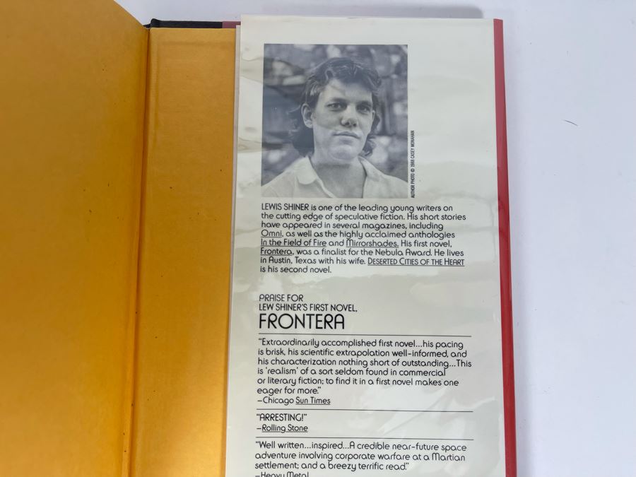 Signed First Edition Hardcover Book Deserted Cities Of The Heart By Lewis Shiner [Photo 8]