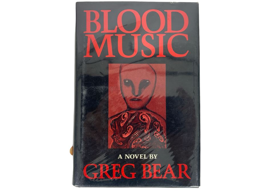 Signed First Edition Hardcover Book Blood Music By Greg Bear Signed And Illustrated [Photo 2]