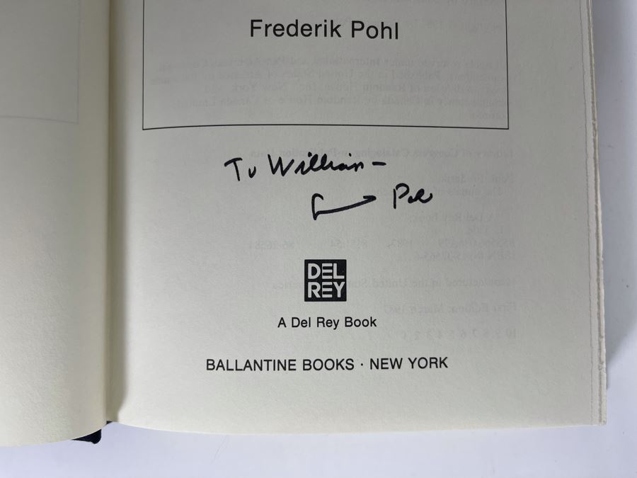 Signed First Edition Hardcover Book The Annals Of The Heechee By Frederik Pohl [Photo 6]