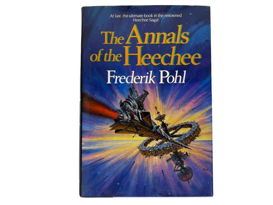 Signed First Edition Hardcover Book The Annals Of The Heechee By Frederik Pohl [Photo 2]