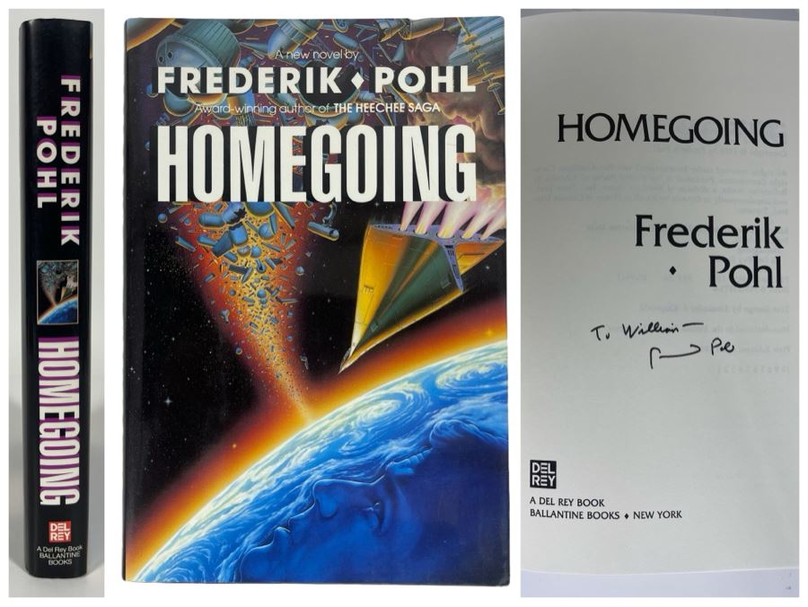 Signed First Edition Hardcover Book Homegoing By Frederik Pohl [Photo 1]
