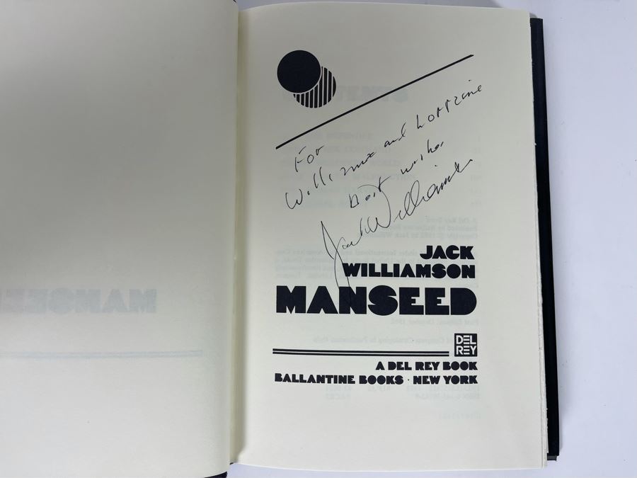 Signed First Edition Hardcover Book Manseed By Jack Williamson [Photo 5]
