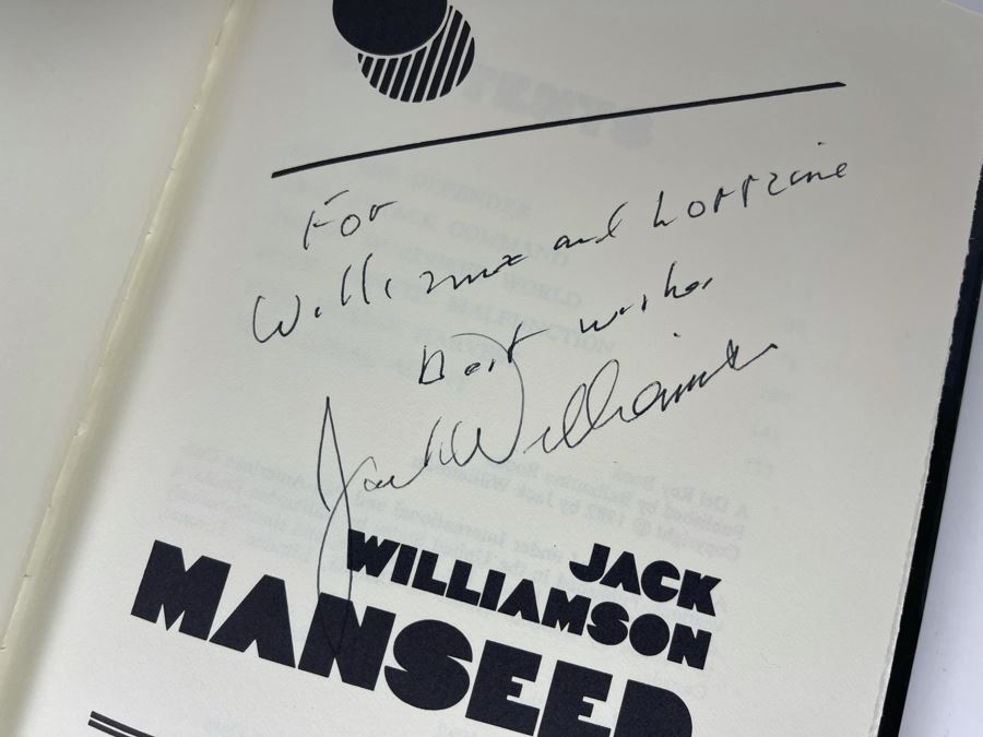 Signed First Edition Hardcover Book Manseed By Jack Williamson [Photo 6]