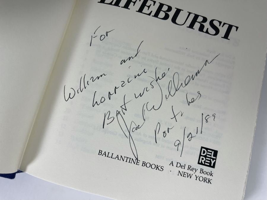 Signed First Edition Hardcover Book Lifeburst By Jack Williamson [Photo 7]