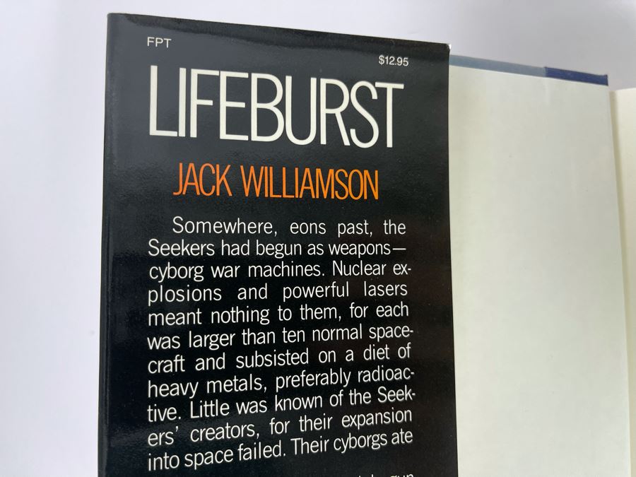 Signed First Edition Hardcover Book Lifeburst By Jack Williamson [Photo 4]