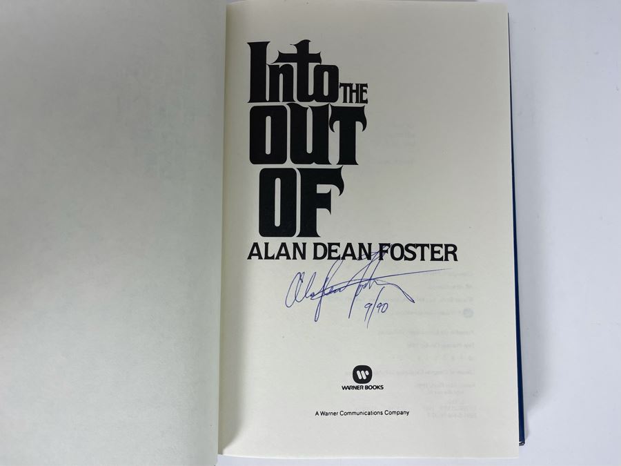 Signed First Printing Hardcover Book Into The Out Of By Alan Dean Foster [Photo 5]
