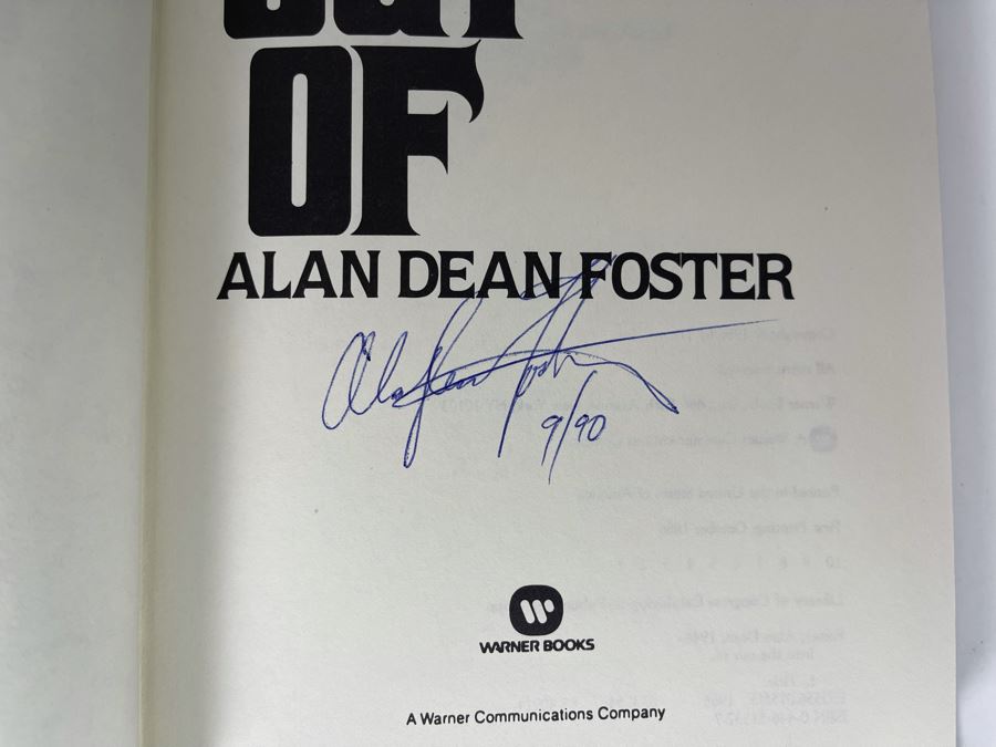 Signed First Printing Hardcover Book Into The Out Of By Alan Dean Foster [Photo 6]