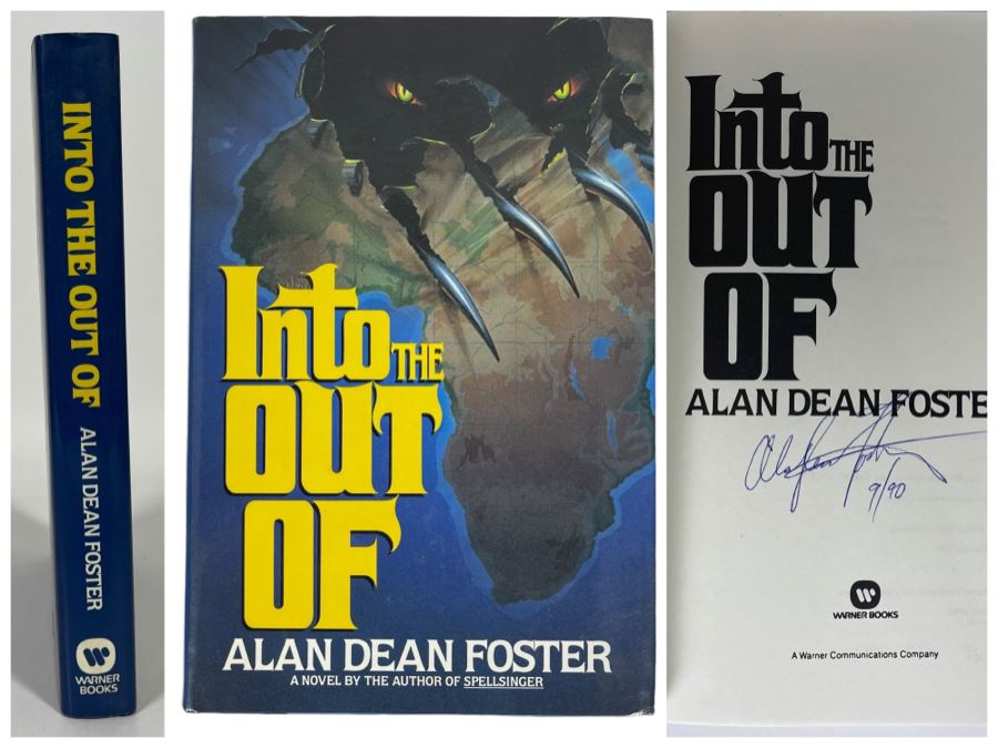 Signed First Printing Hardcover Book Into The Out Of By Alan Dean Foster [Photo 1]
