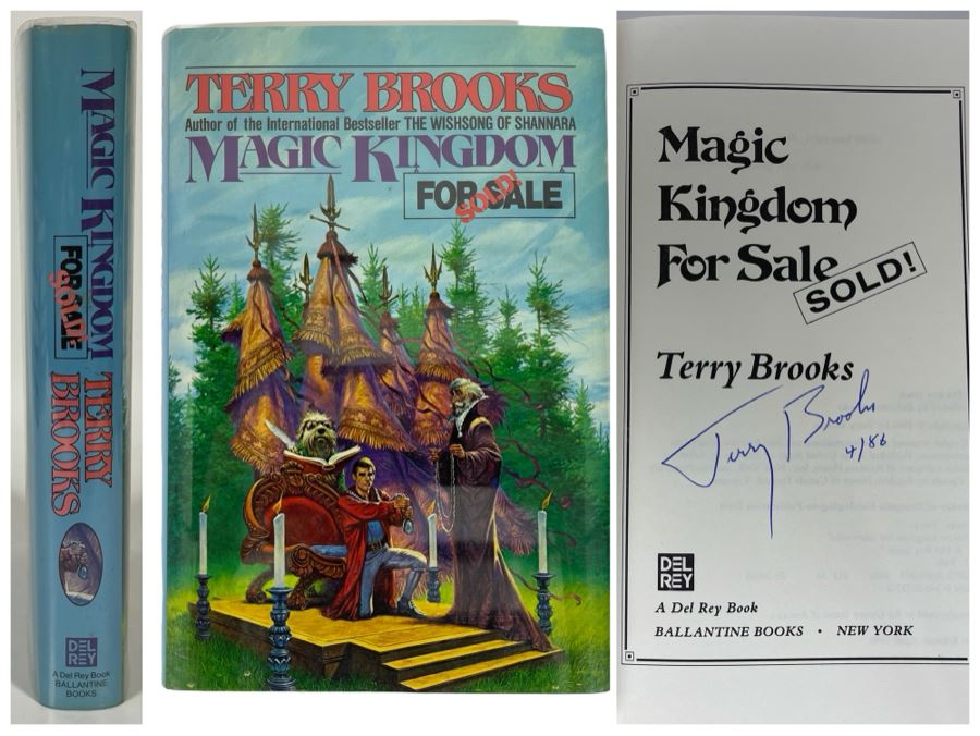 Signed First Edition Hardcover Book Magic Kingdom For Sale By Terry Brooks [Photo 1]