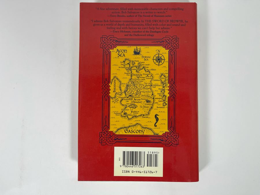 Signed First Printing Hardcover Book The Sword Of Bedwyr By R. A. Salvatore [Photo 8]