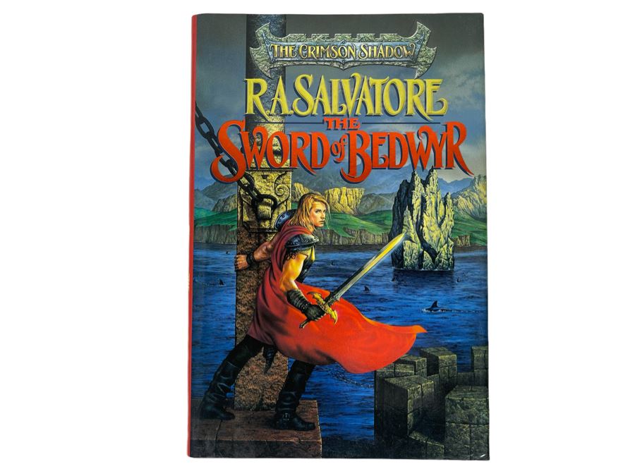 Signed First Printing Hardcover Book The Sword Of Bedwyr By R. A. Salvatore [Photo 2]