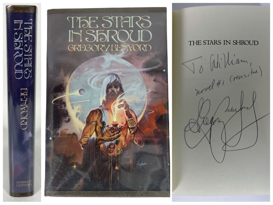 Signed First Edition Hardcover Book The Stars In Shroud By Gregory Benford [Photo 1]
