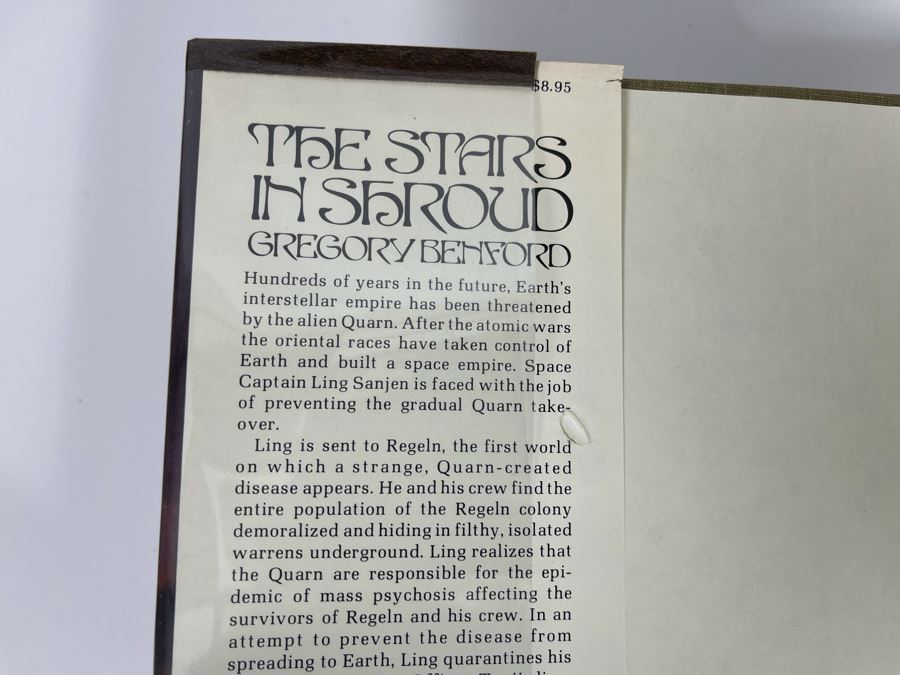 Signed First Edition Hardcover Book The Stars In Shroud By Gregory Benford [Photo 4]