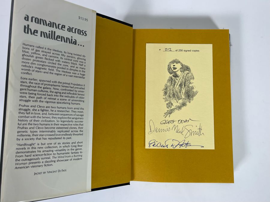 Signed Limited / First Edition Hardcover Book The Wind From A Burning Woman By Greg Bear [Photo 5]