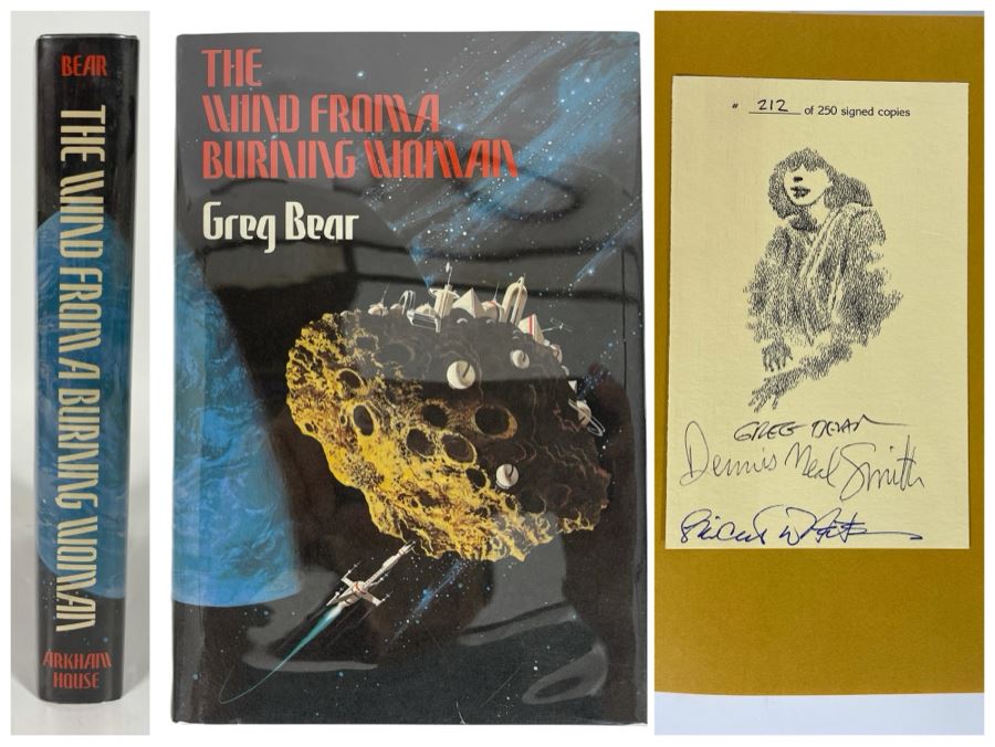 Signed Limited / First Edition Hardcover Book The Wind From A Burning Woman By Greg Bear [Photo 1]