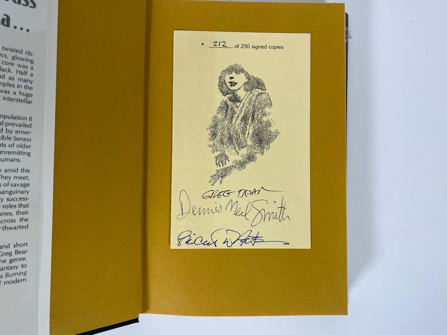 Signed Limited / First Edition Hardcover Book The Wind From A Burning Woman By Greg Bear [Photo 6]