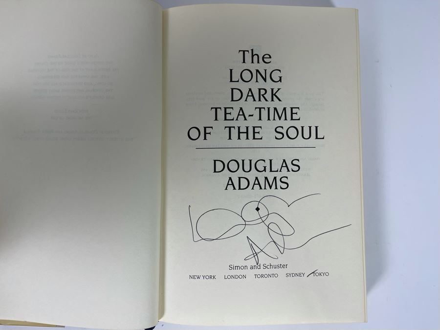 Signed First Edition Hardcover Book The Long Dark Tea-Time Of The Soul By Douglas Adams [Photo 5]