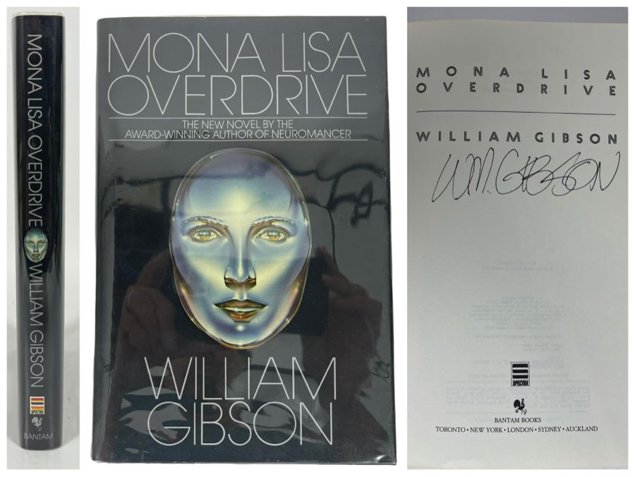 Signed First Edition Hardcover Book Mona Lisa Overdrive By William Gibson [Photo 1]