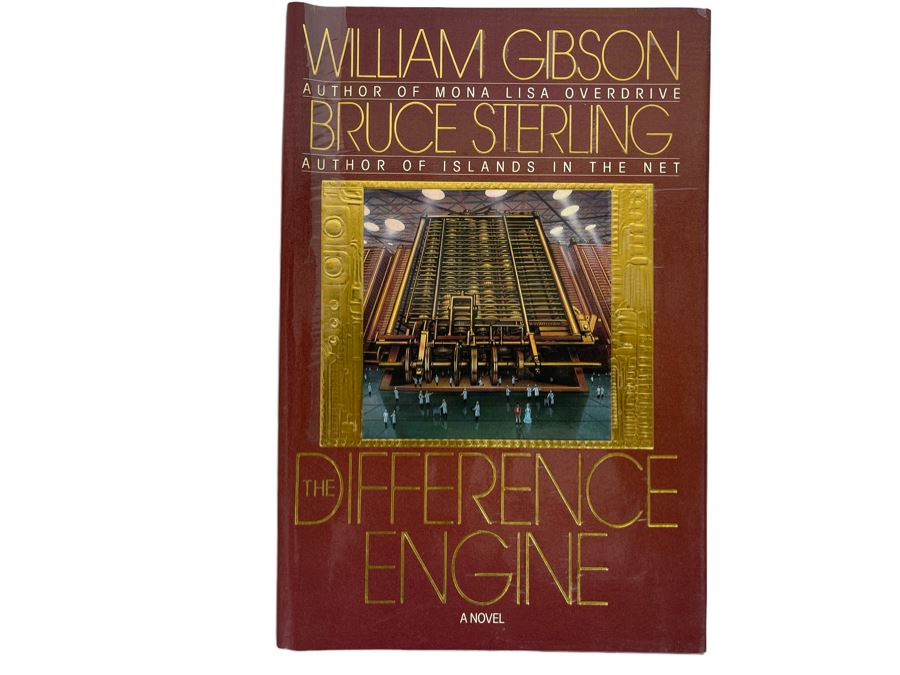 Signed First Edition Hardcover Book The Difference Engine By William Gibson And Bruce Sterling [Photo 2]