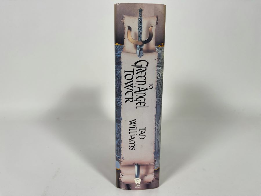 Signed First Printing Hardcover Book To Green Angel Tower By Tad Williams [Photo 3]