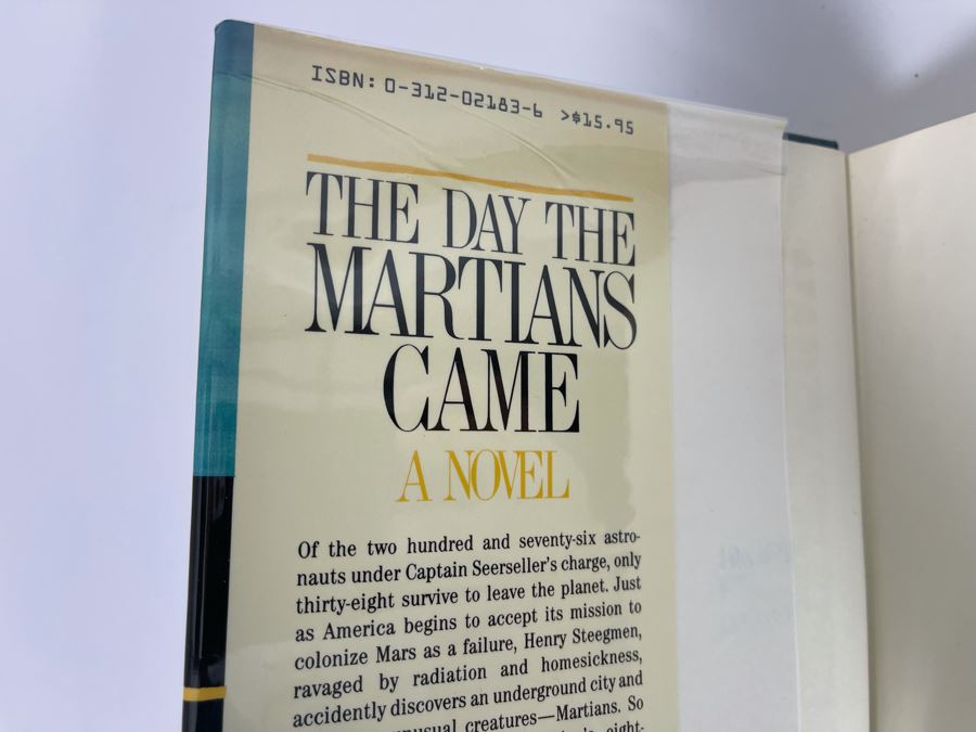 Signed First Edition Hardcover Book The Day The Martians Came By Frederik Pohl [Photo 4]