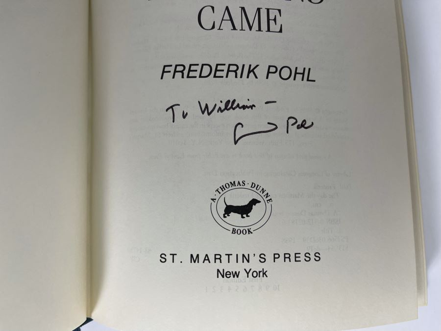 Signed First Edition Hardcover Book The Day The Martians Came By Frederik Pohl [Photo 6]