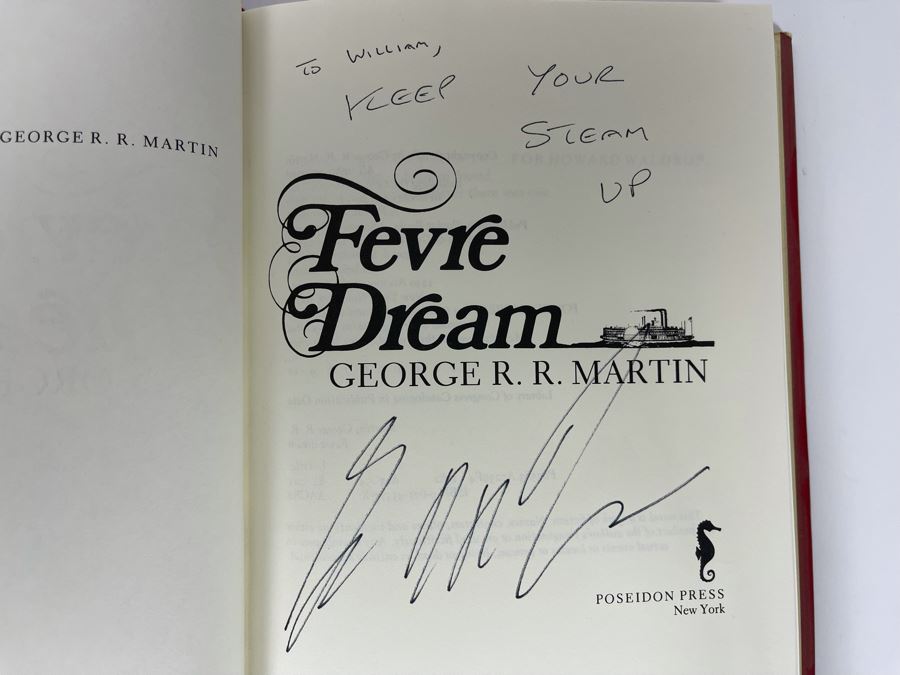 Signed First Edition Hardcover Book Fevre Dream By George R. R. Martin [Photo 6]