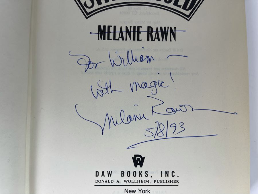 Signed First Printing Hardcover Book Dragon Star #1 Stronghold By Melanie Rawn [Photo 6]