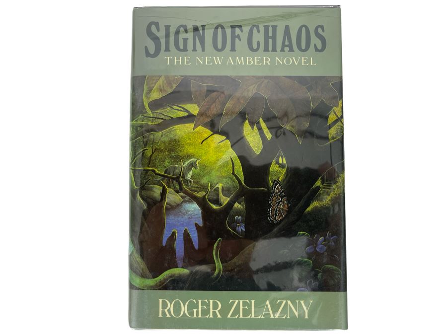 Signed First Edition Hardcover Book Sign Of Chaos By Roger Zelazny [Photo 2]