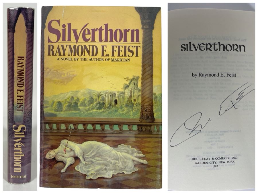 Signed First Edition Hardcover Book Silverthorn By Raymond E. Feist [Photo 1]