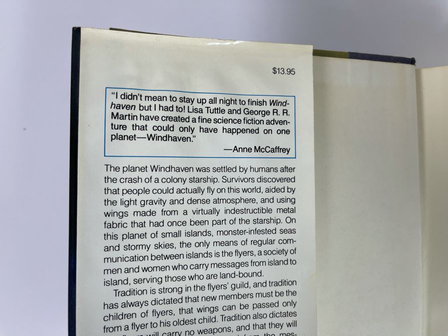 Signed First Edition Hardcover Book Windhaven By George R. R. Martin [Photo 4]