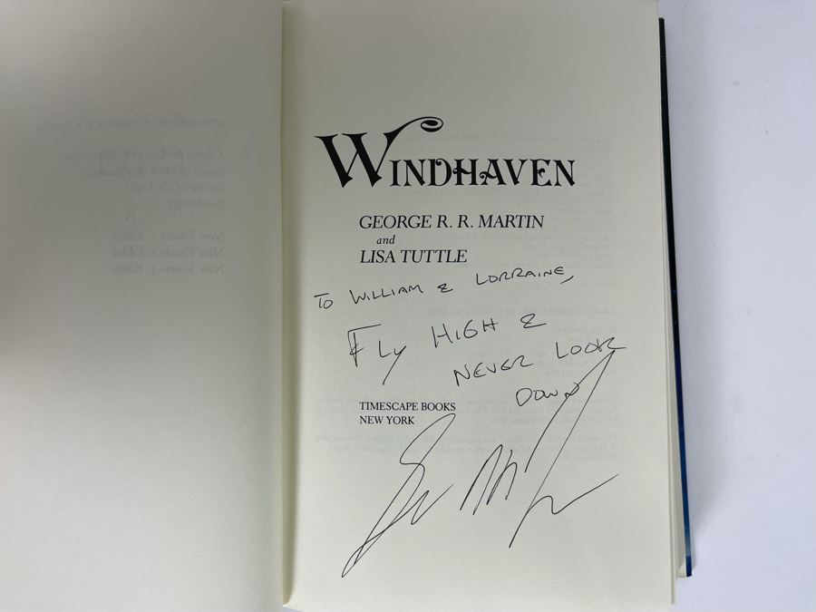 Signed First Edition Hardcover Book Windhaven By George R. R. Martin [Photo 5]