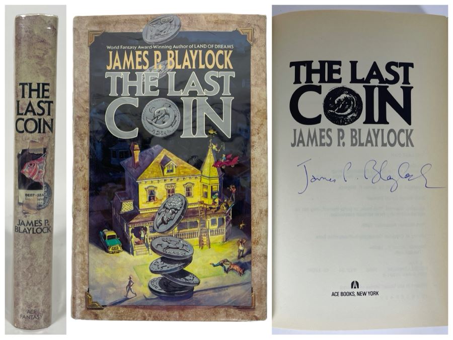 Signed First Edition Hardcover Book The Last Coin By James P. Blaylock [Photo 1]
