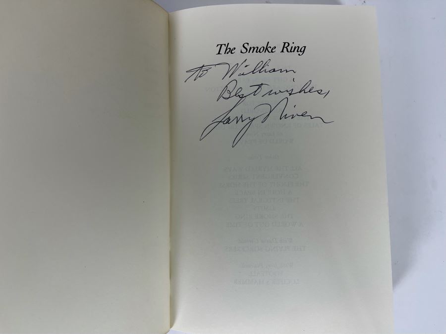 Signed First Edition Hardcover Book The Smoke Ring By Larry Niven [Photo 5]
